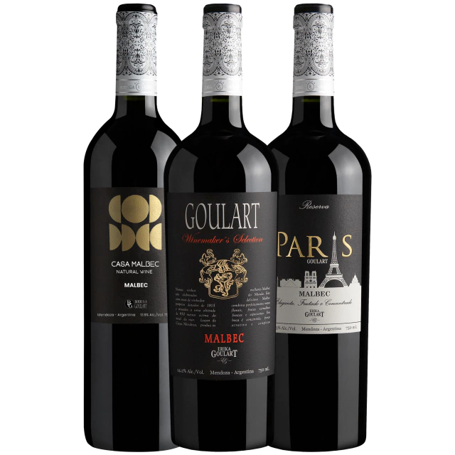 Kit 3 Garrafas - Degustação Guiada Malbec I