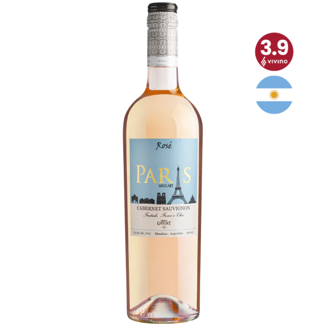 Vinho Cabernet Sauvignon Argentino Rosé Paris Goulart 750 ml